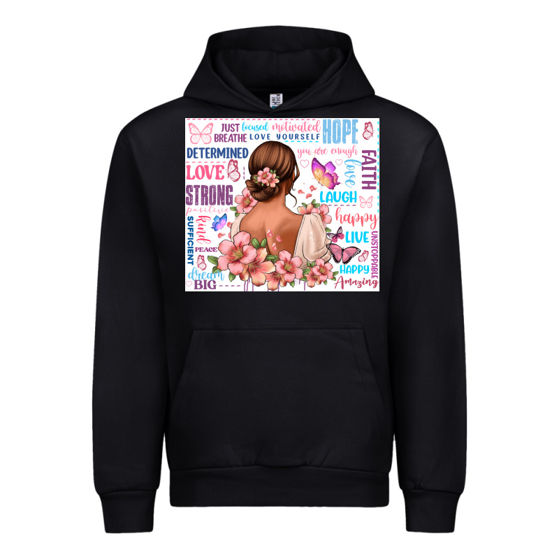 Positive Affirmations Girl Urban Hoodie by MaliasSmallBusiness | Teevron