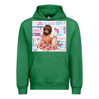 Emerald positive affirmations girl Urban Hoodie - MaliasSmallBusiness