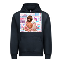 Navy positive affirmations girl Urban Hoodie - MaliasSmallBusiness