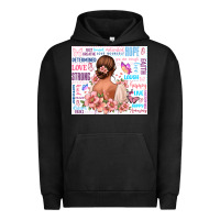 Pigment Black positive affirmations girl Urban Hoodie - MaliasSmallBusiness