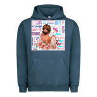 Pigment Midnight Navy positive affirmations girl Urban Hoodie - MaliasSmallBusiness