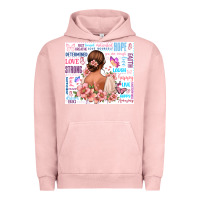 Pigment Salmon positive affirmations girl Urban Hoodie - MaliasSmallBusiness