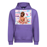 Tulip positive affirmations girl Urban Hoodie - MaliasSmallBusiness