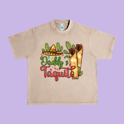 Daddy's Taquito Urban Heavy Tee Designed By Ranaportraitstore