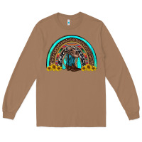 Toasted Coconut western cowboy boots sunflowers rainbow Long Sleeve Tee - RanaPortraitStore