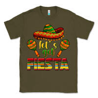 Army Green Let's Get Fiesta Classic Tee - texasbilliewilder