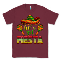 Burgundy Let's Get Fiesta Classic Tee - texasbilliewilder