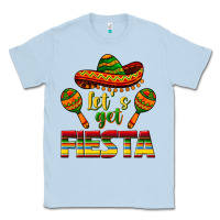 Dusty Blue Let's Get Fiesta Classic Tee - texasbilliewilder