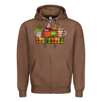 Chestnut hot cocoa Zipper Hoodie - CowhideDigitalArt