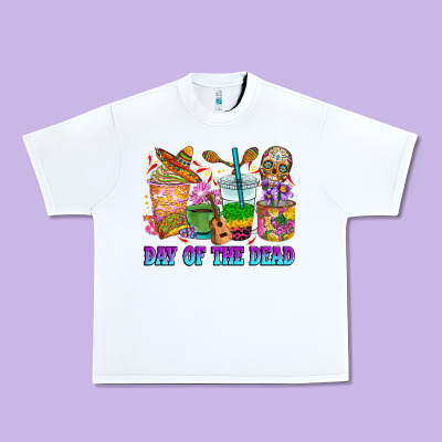 Day Of The Dead Coffee Cups Urban Heavy Tee Designed By Ranaportraitstore