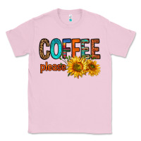 Bubblegum Pink coffee please western doodle letters Classic Tee - FaDigitalArtStudio