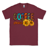 Burgundy coffee please western doodle letters Classic Tee - FaDigitalArtStudio