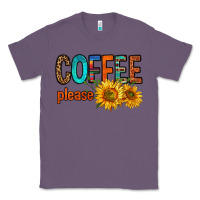 Lavender coffee please western doodle letters Classic Tee - FaDigitalArtStudio