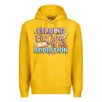 Lemon reading fiction is my addiction Premium Hoodie - MaliasSmallBusiness