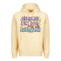 Pina Colada reading fiction is my addiction Premium Hoodie - MaliasSmallBusiness