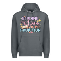 Rock reading fiction is my addiction Premium Hoodie - MaliasSmallBusiness
