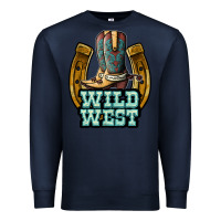 Navy wild west Premium Sweatshirt - JahusDesignShop