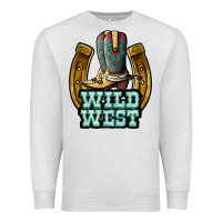Oatmeal Heather wild west Premium Sweatshirt - JahusDesignShop
