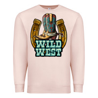 Pale Pink wild west Premium Sweatshirt - JahusDesignShop