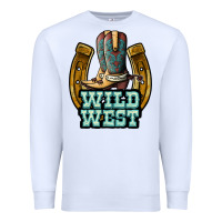 White wild west Premium Sweatshirt - JahusDesignShop