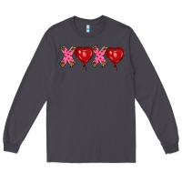 Smoke valentine's day xoxo heart balloon Long Sleeve Tee - RanaPortraitStore