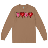 Valentine's Day Xoxo Heart Balloon Long Sleeve Tee | Teevron