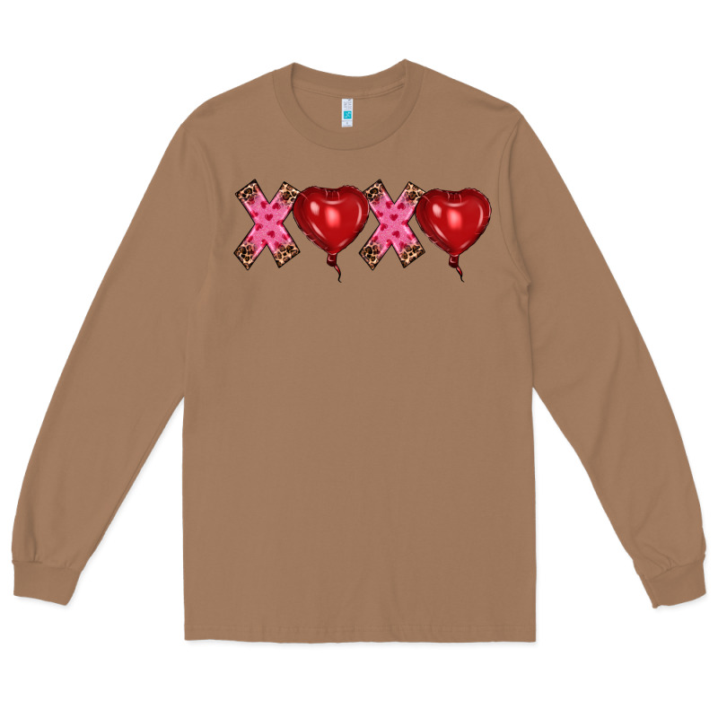 Valentine's Day Xoxo Heart Balloon Long Sleeve Tee by RanaPortraitStore | Teevron