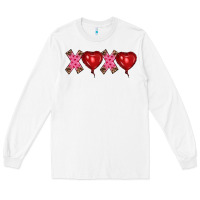 White valentine's day xoxo heart balloon Long Sleeve Tee - RanaPortraitStore