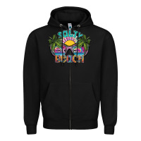 Black salty beach Zipper Hoodie - SublimationCraftShop