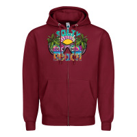 Burgundy salty beach Zipper Hoodie - SublimationCraftShop