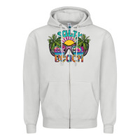 Dove Grey salty beach Zipper Hoodie - SublimationCraftShop