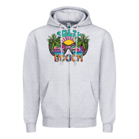 Salty Beach Zipper Hoodie | Teevron