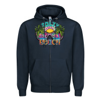 Navy salty beach Zipper Hoodie - SublimationCraftShop