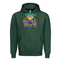 Sports Green salty beach Zipper Hoodie - SublimationCraftShop