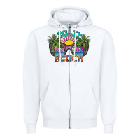 White salty beach Zipper Hoodie - SublimationCraftShop