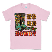 Bubblegum Pink christmas cowboy boots ho ho howdy Classic Tee - RanaPortraitStore