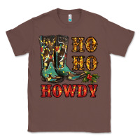 Chestnut christmas cowboy boots ho ho howdy Classic Tee - RanaPortraitStore
