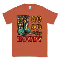 Copper christmas cowboy boots ho ho howdy Classic Tee - RanaPortraitStore
