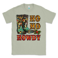 Matcha christmas cowboy boots ho ho howdy Classic Tee - RanaPortraitStore