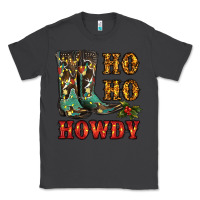 Smoke christmas cowboy boots ho ho howdy Classic Tee - RanaPortraitStore