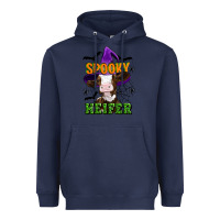 Navy Spooky heifer halloween Heavyweight Hoodie - Artiststas