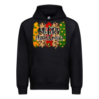 Black merry christmas brushstrokes Urban Hoodie - MaliasSmallBusiness