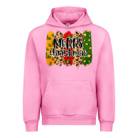 Fuchsia Pink merry christmas brushstrokes Urban Hoodie - MaliasSmallBusiness