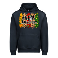 Navy merry christmas brushstrokes Urban Hoodie - MaliasSmallBusiness