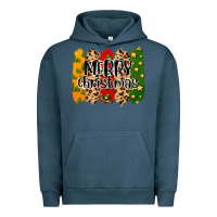 Pigment Midnight Navy merry christmas brushstrokes Urban Hoodie - MaliasSmallBusiness