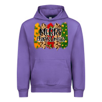 Tulip merry christmas brushstrokes Urban Hoodie - MaliasSmallBusiness