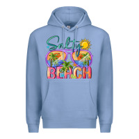 Colony Blue salty beach Premium Hoodie - MaliasSmallBusiness