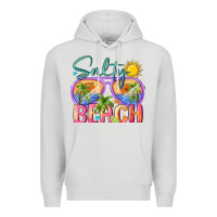 Dove Grey salty beach Premium Hoodie - MaliasSmallBusiness
