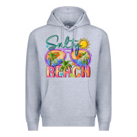 Heather Grey salty beach Premium Hoodie - MaliasSmallBusiness