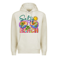 Oatmeal Heather salty beach Premium Hoodie - MaliasSmallBusiness